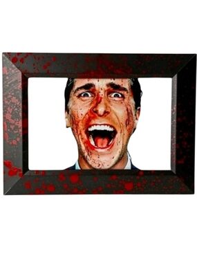 VINTAGE christian bale american psycho horror Goth 90s Retro Horror Crime